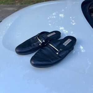 Black Steve Madden mules
